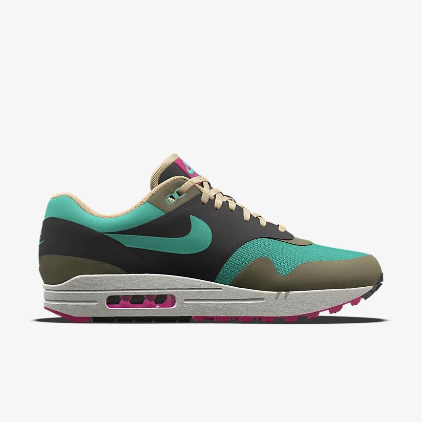 Giày Nike Air Max 1 '87 By You Nữ Xanh Rêu